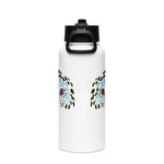 Tiger Planet Eye | Stainless Steel |Bottle with Straw | TeeandTurtle | Sustainable
