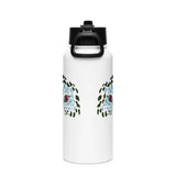 Tiger Planet Eye | Stainless Steel |Bottle with Straw | TeeandTurtle | Sustainable