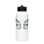 Tiger Planet Eye | Stainless Steel |Bottle with Straw | TeeandTurtle | Sustainable