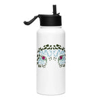 Tiger Planet Eye | Stainless Steel |Bottle with Straw | TeeandTurtle | Sustainable