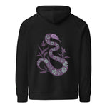 Snake Purple | Eco-Friendly | Embroidered Hoodie | TeeandTurtle | Sustainable