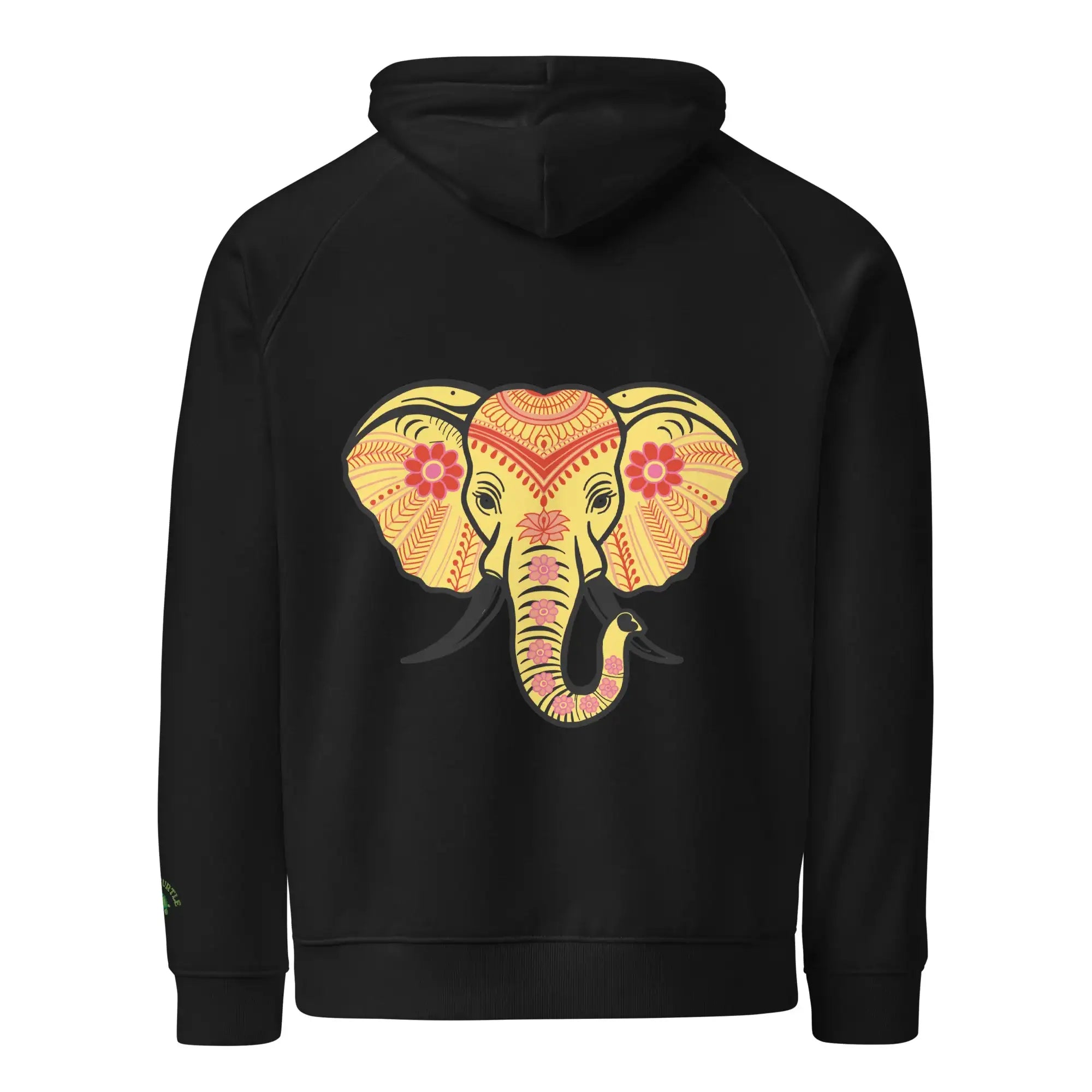 Elephant | Eco-Friendly | Embroidered Hoodie | TeeandTurtle | Sustainable