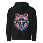 Flare Wolf | Eco-Friendly | Embroidered Hoodie | TeeandTurtle | Sustainable