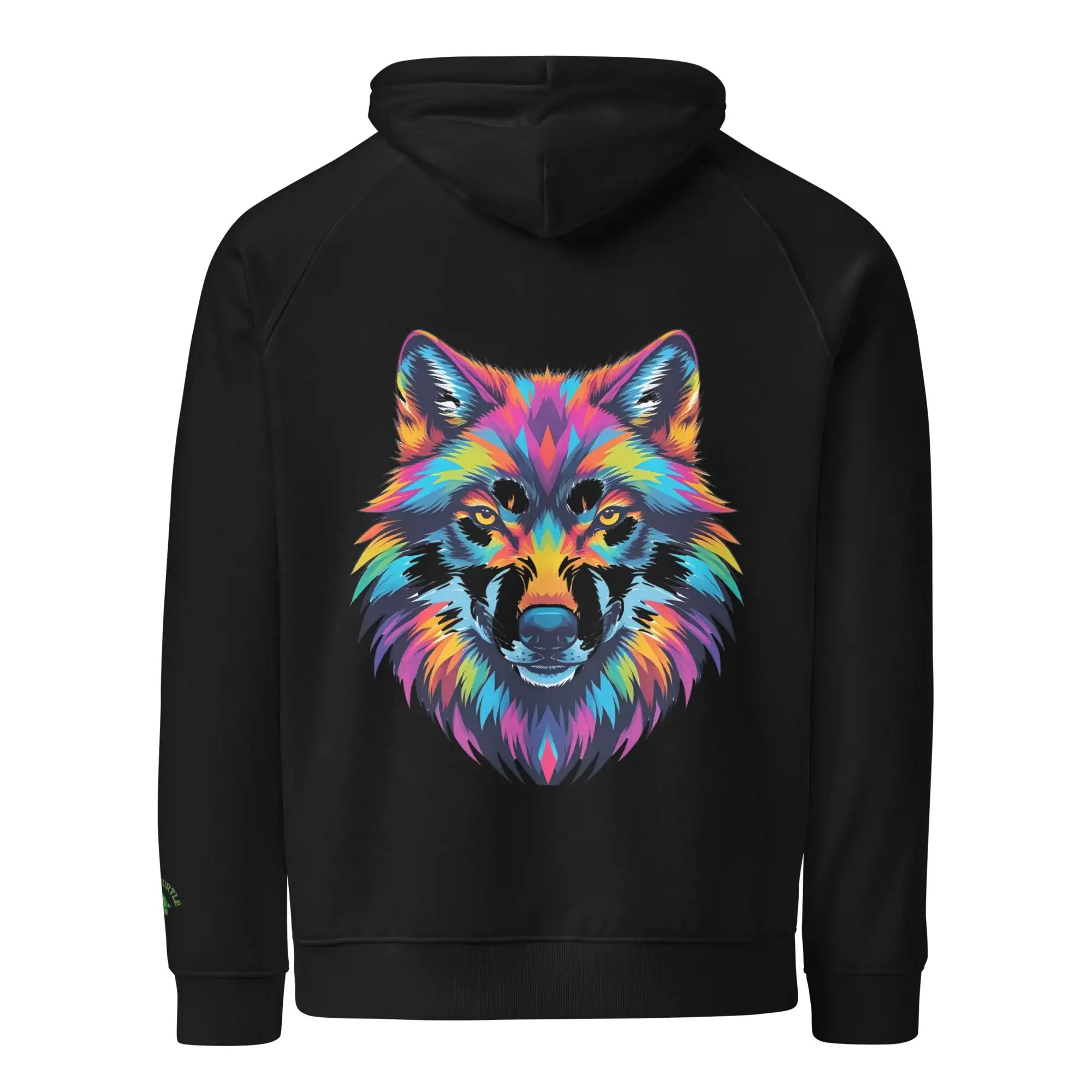 Flare Wolf | Eco-Friendly | Embroidered Hoodie | TeeandTurtle | Sustainable