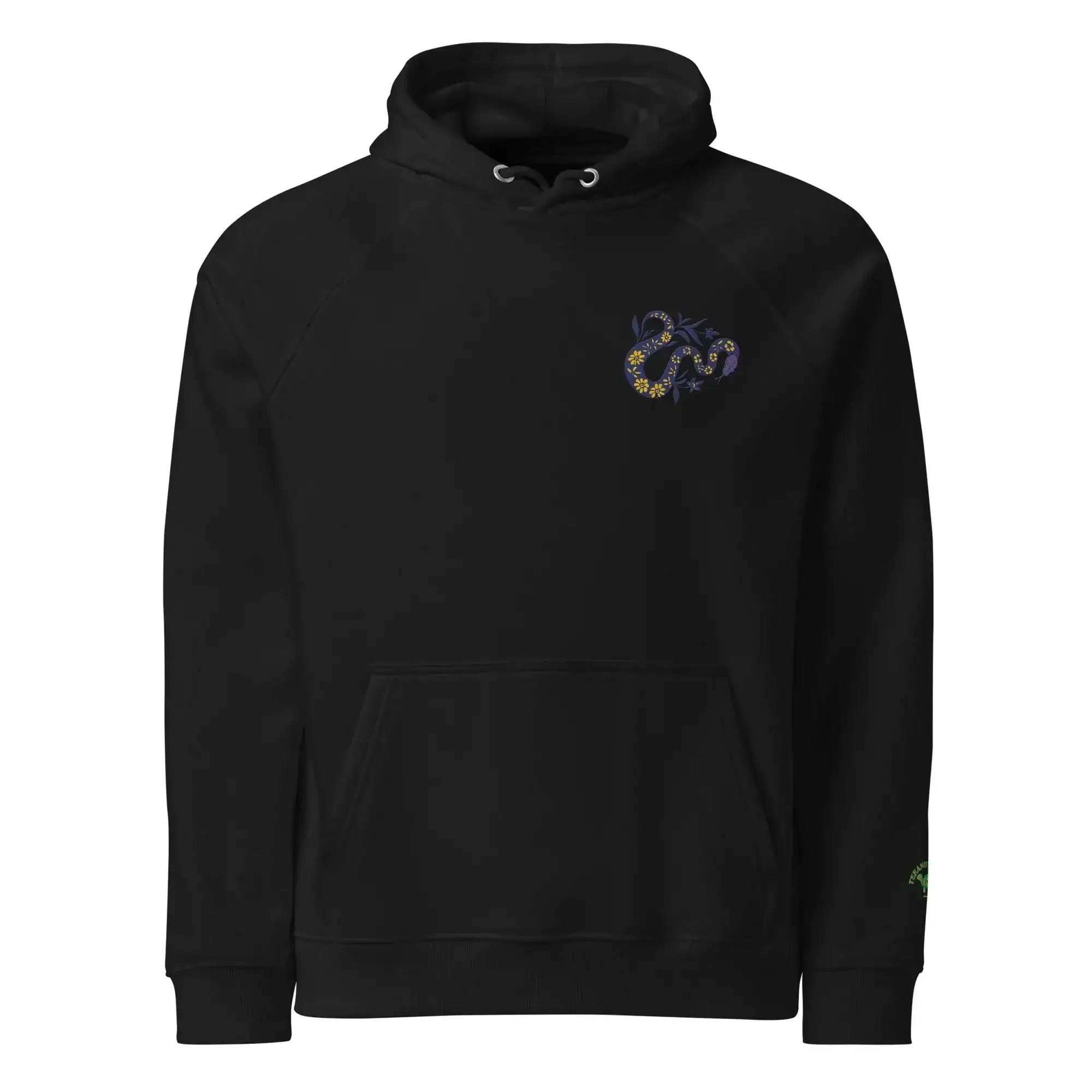 Snake Purple | Eco-Friendly | Embroidered Hoodie | TeeandTurtle | Sustainable