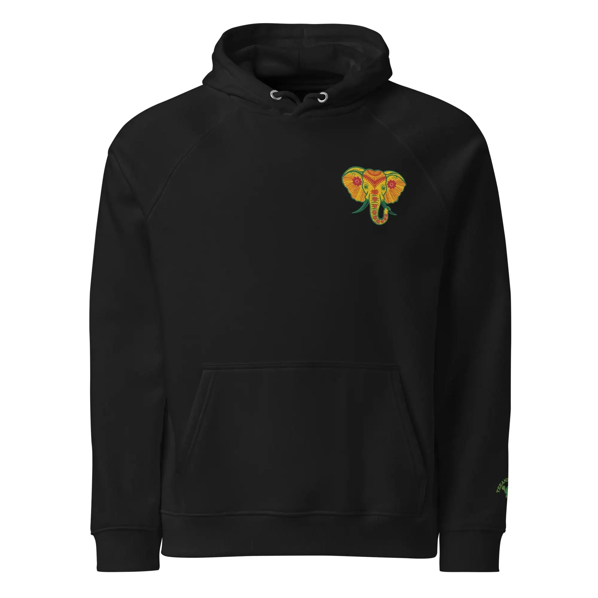 Elephant | Eco-Friendly | Embroidered Hoodie | TeeandTurtle | Sustainable