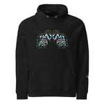 Tiger Planet Eye | Eco-Friendly | Raglan Hoodie | TeeandTurtle | Sustainable