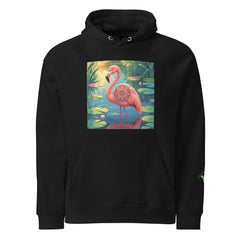 Flamingo Frame | Eco-Friendly | Raglan Hoodie | TeeandTurtle | Sustainable