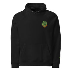 Flare Wolf | Eco-Friendly | Embroidered Hoodie | TeeandTurtle | Sustainable