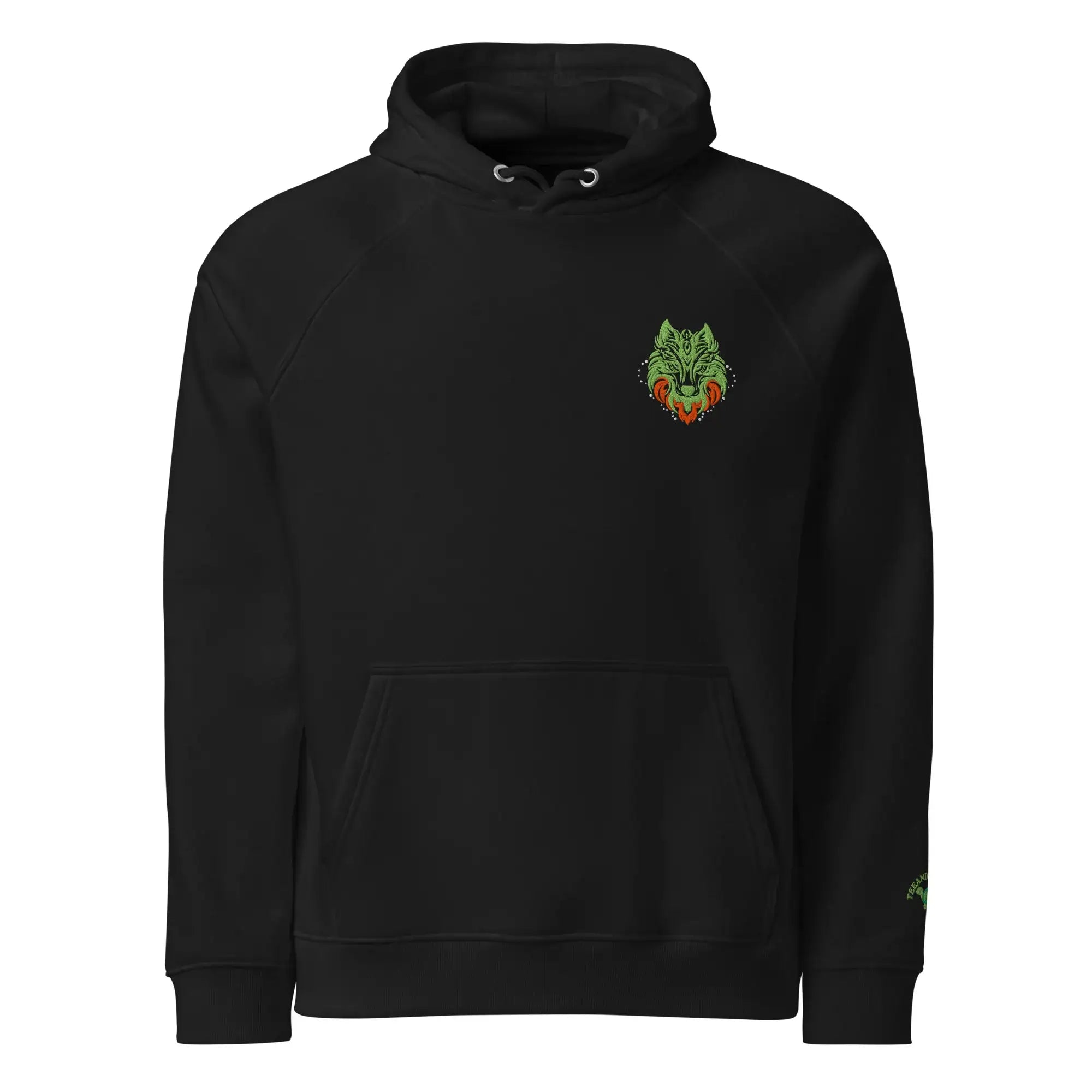 Flare Wolf | Eco-Friendly | Embroidered Hoodie | TeeandTurtle | Sustainable