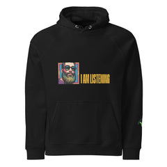 I Am Listening | Eco-Friendly | Raglan Hoodie | TeeandTurtle | Sustainable