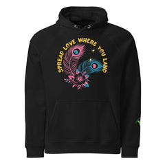 Spread Love | Eco-Friendly | Raglan Hoodie | TeeandTurtle | Sustainable