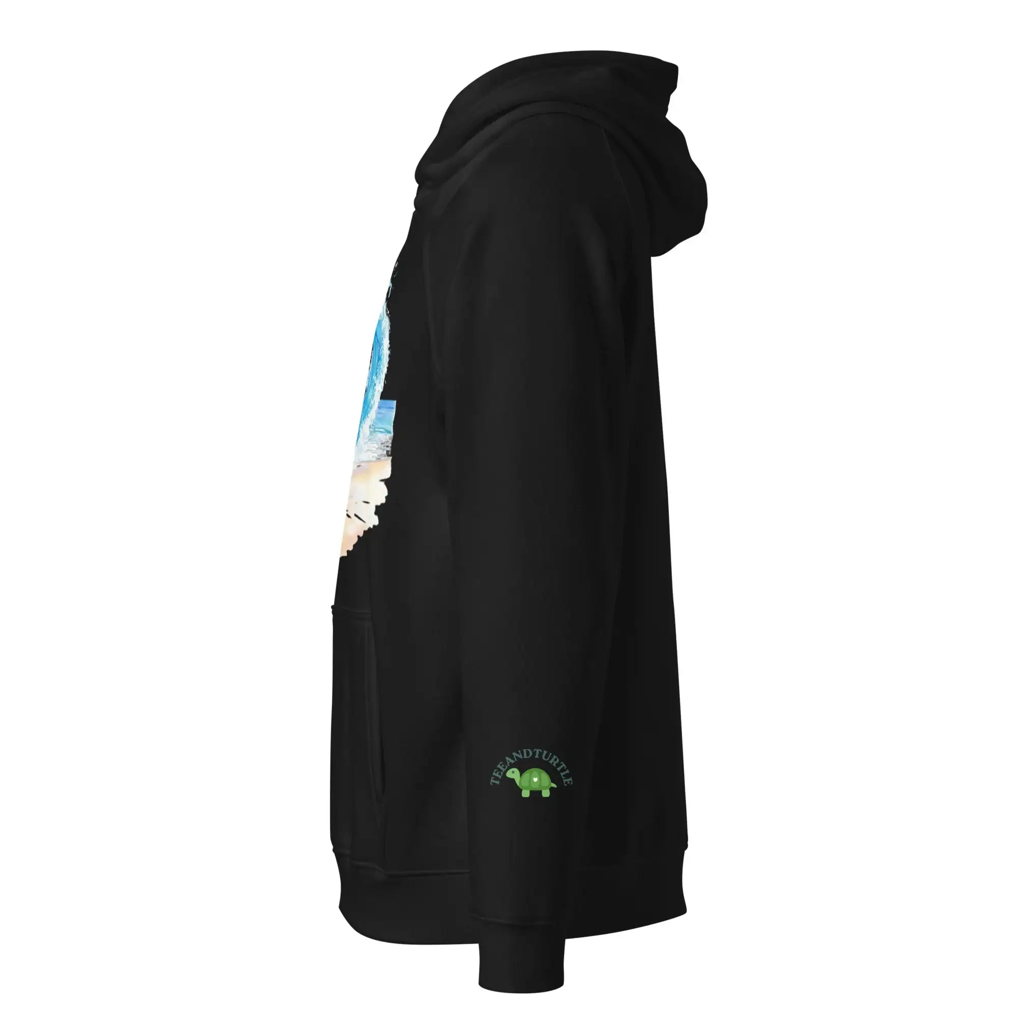 Wave Heart | Eco-Friendly | Raglan Hoodie | TeeandTurtle | Sustainable