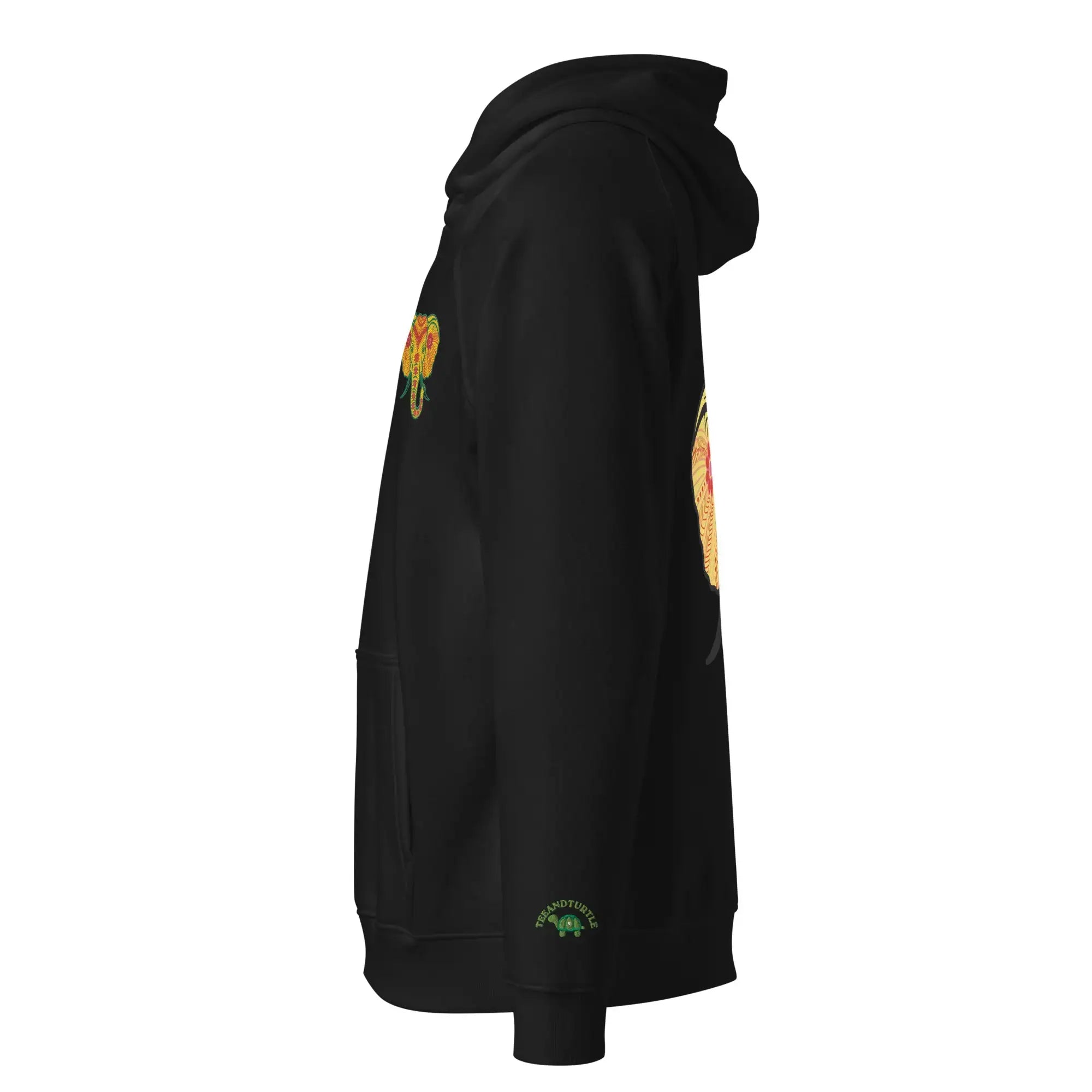 Elephant | Eco-Friendly | Embroidered Hoodie | TeeandTurtle | Sustainable