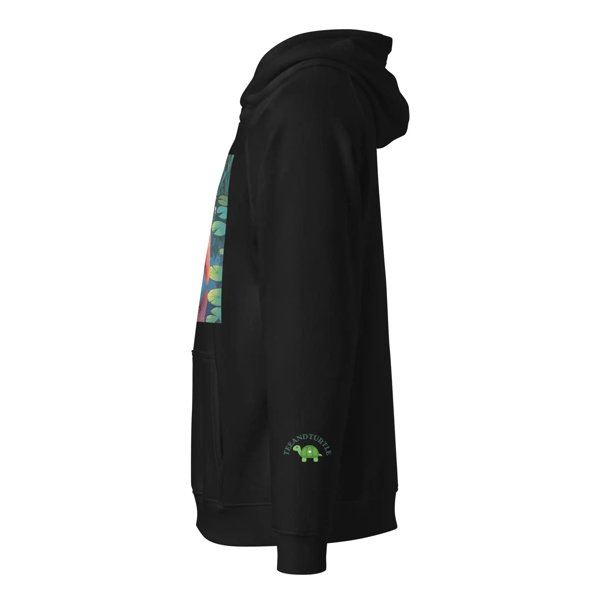 Flamingo Frame | Eco-Friendly | Raglan Hoodie | TeeandTurtle | Sustainable