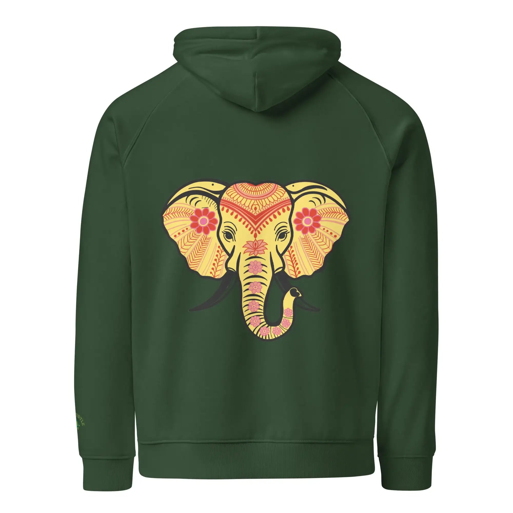 Elephant | Eco-Friendly | Embroidered Hoodie | TeeandTurtle | Sustainable