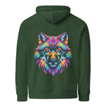 Flare Wolf | Eco-Friendly | Embroidered Hoodie | TeeandTurtle | Sustainable