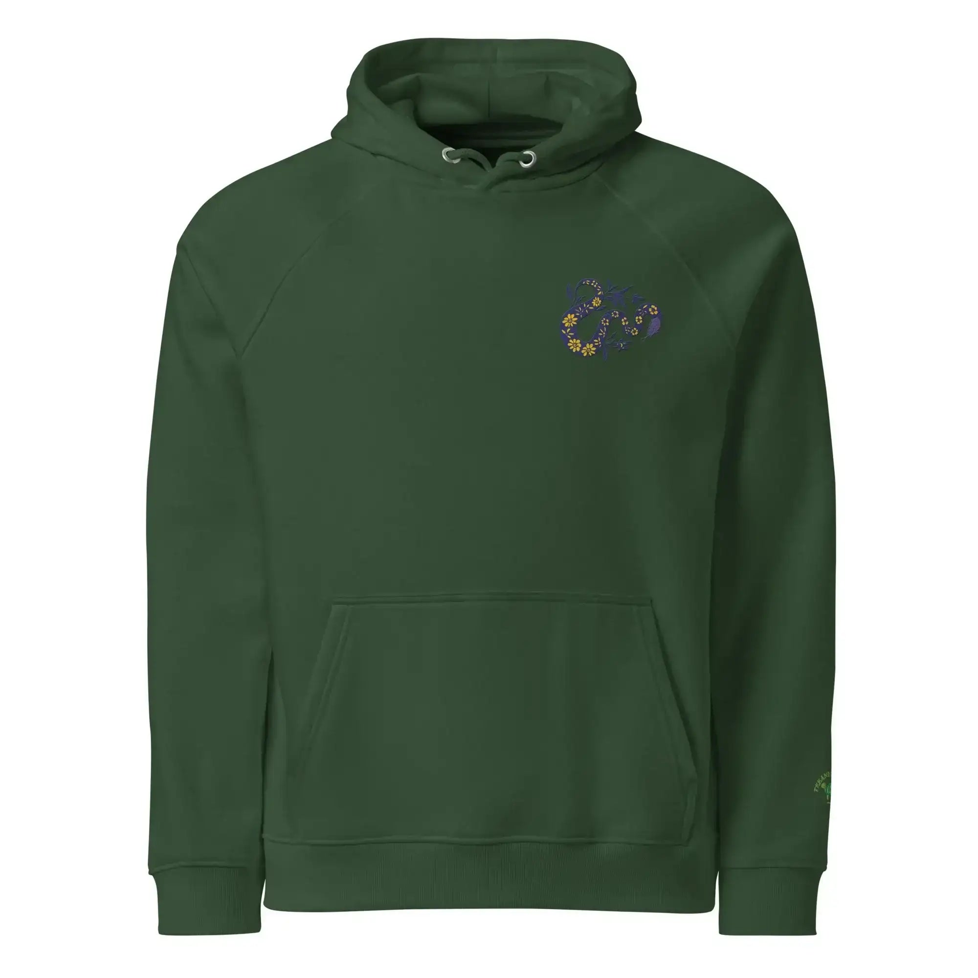 Snake Purple | Eco-Friendly | Embroidered Hoodie | TeeandTurtle | Sustainable