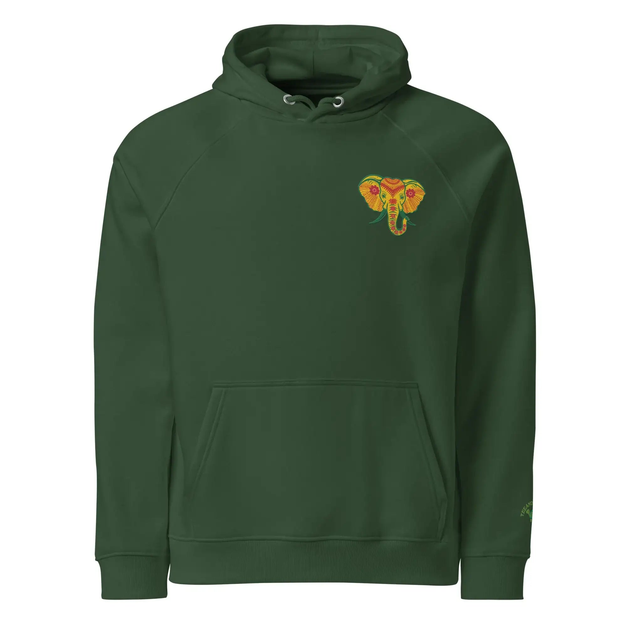 Elephant | Eco-Friendly | Embroidered Hoodie | TeeandTurtle | Sustainable