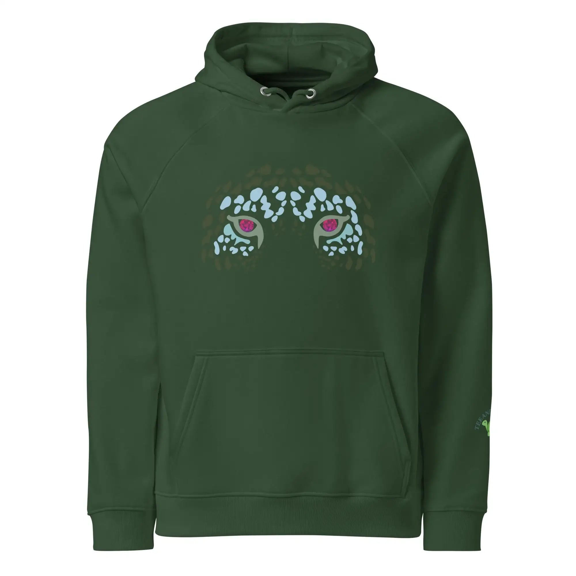 Tiger Planet Eye | Eco-Friendly | Raglan Hoodie | TeeandTurtle | Sustainable
