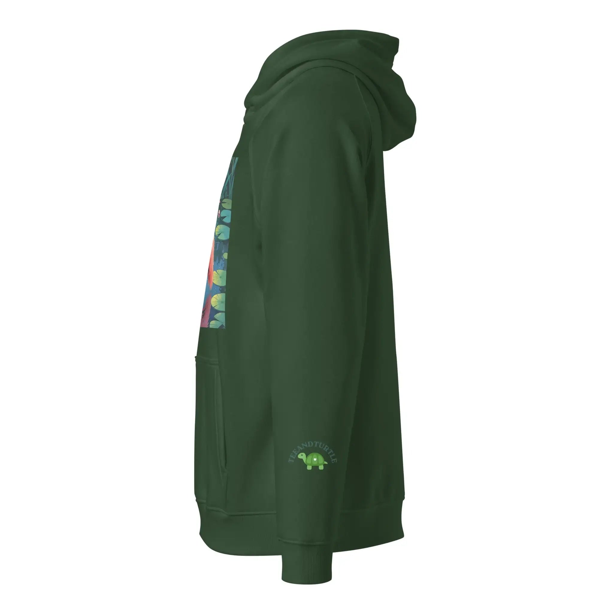 Flamingo Frame | Eco-Friendly | Raglan Hoodie | TeeandTurtle | Sustainable