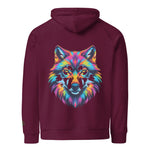 Flare Wolf | Eco-Friendly | Embroidered Hoodie | TeeandTurtle | Sustainable