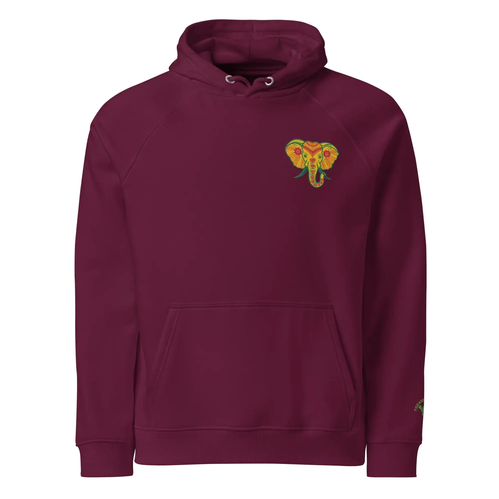 Elephant | Eco-Friendly | Embroidered Hoodie | TeeandTurtle | Sustainable