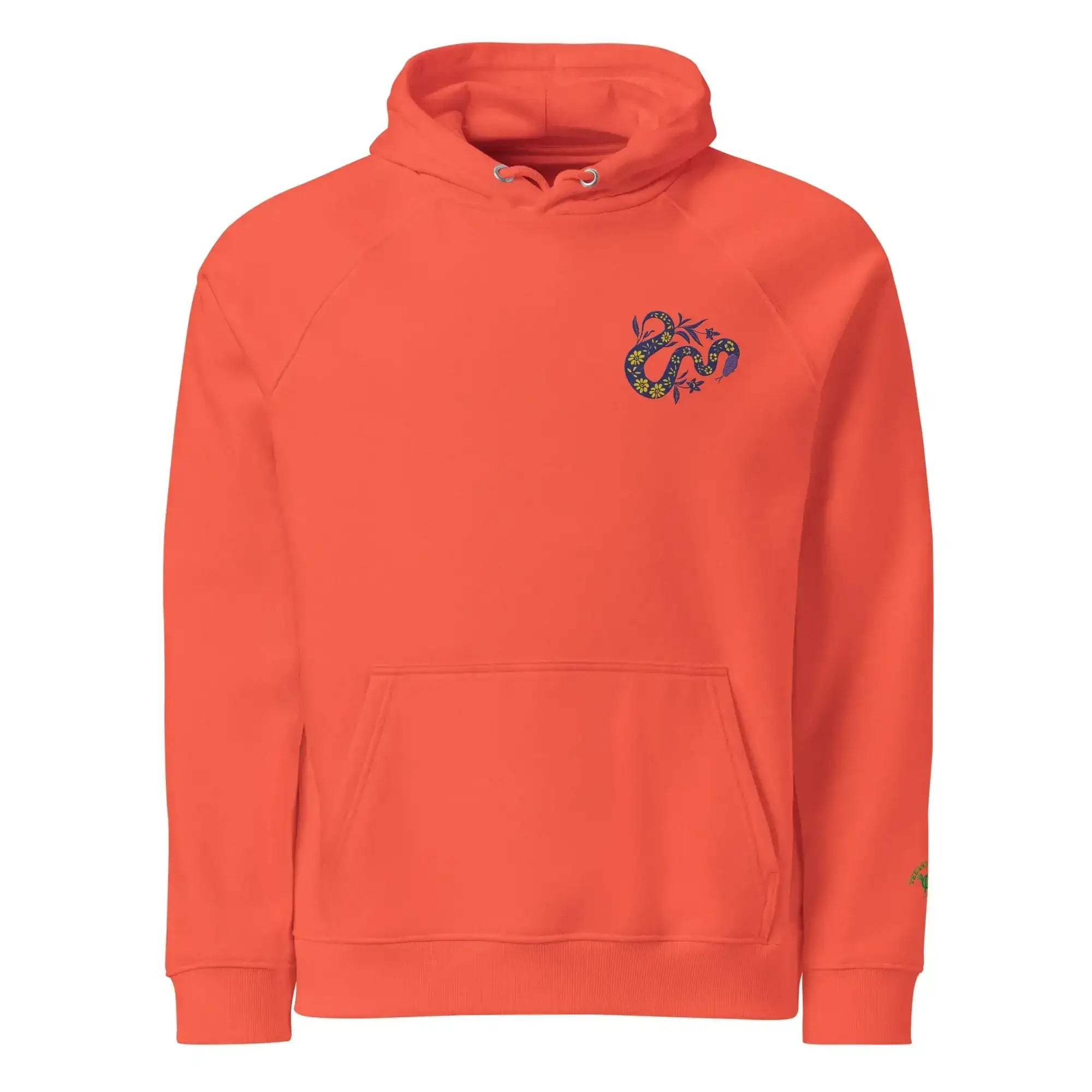 Snake Purple | Eco-Friendly | Embroidered Hoodie | TeeandTurtle | Sustainable