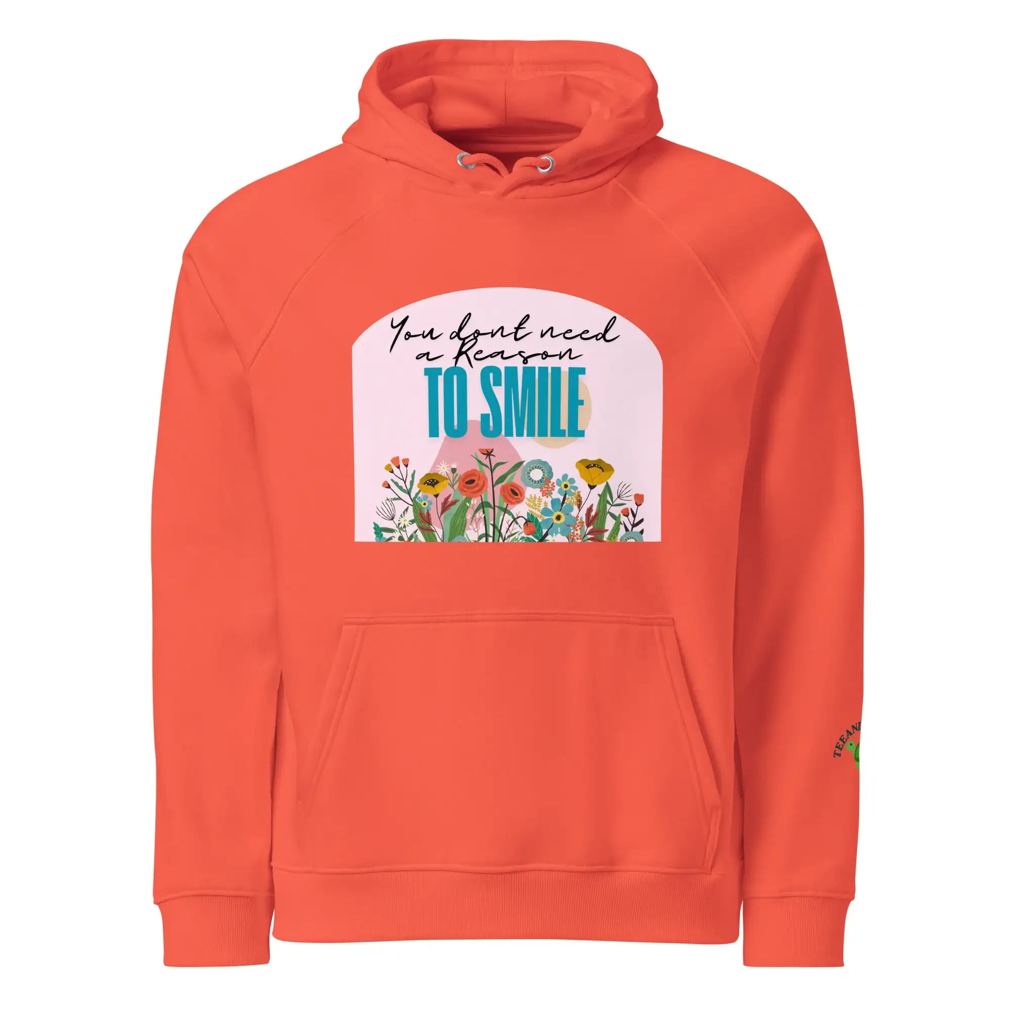 Reason To Smile | Eco-Friendly | Raglan Hoodie | TeeandTurtle | Sustainable
