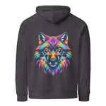 Flare Wolf | Eco-Friendly | Embroidered Hoodie | TeeandTurtle | Sustainable