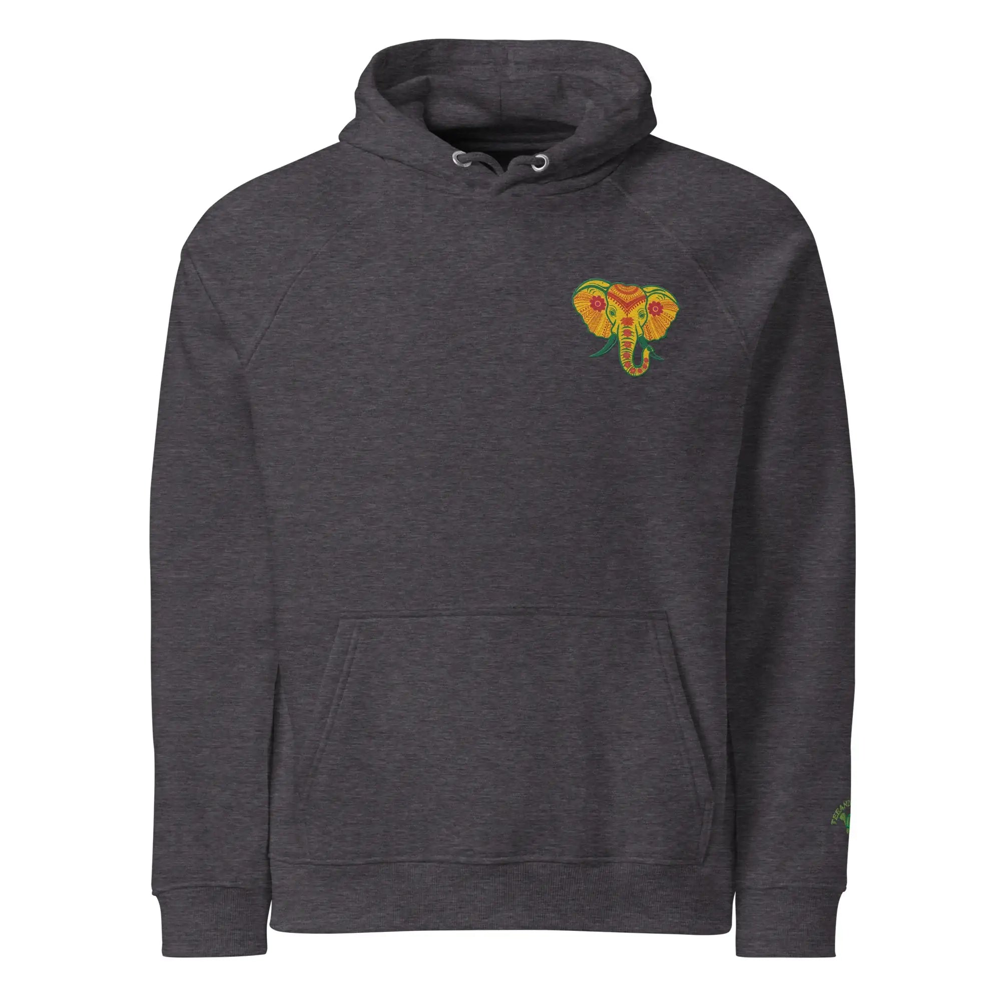 Elephant | Eco-Friendly | Embroidered Hoodie | TeeandTurtle | Sustainable
