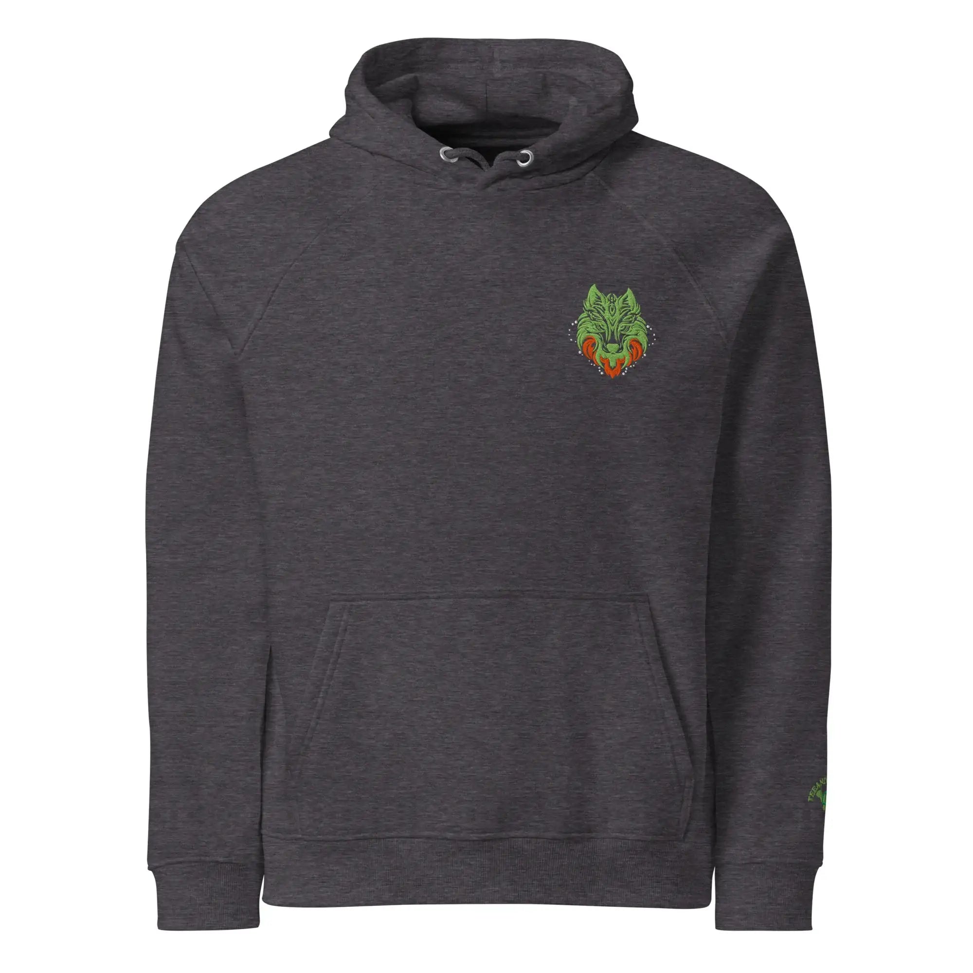 Flare Wolf | Eco-Friendly | Embroidered Hoodie | TeeandTurtle | Sustainable