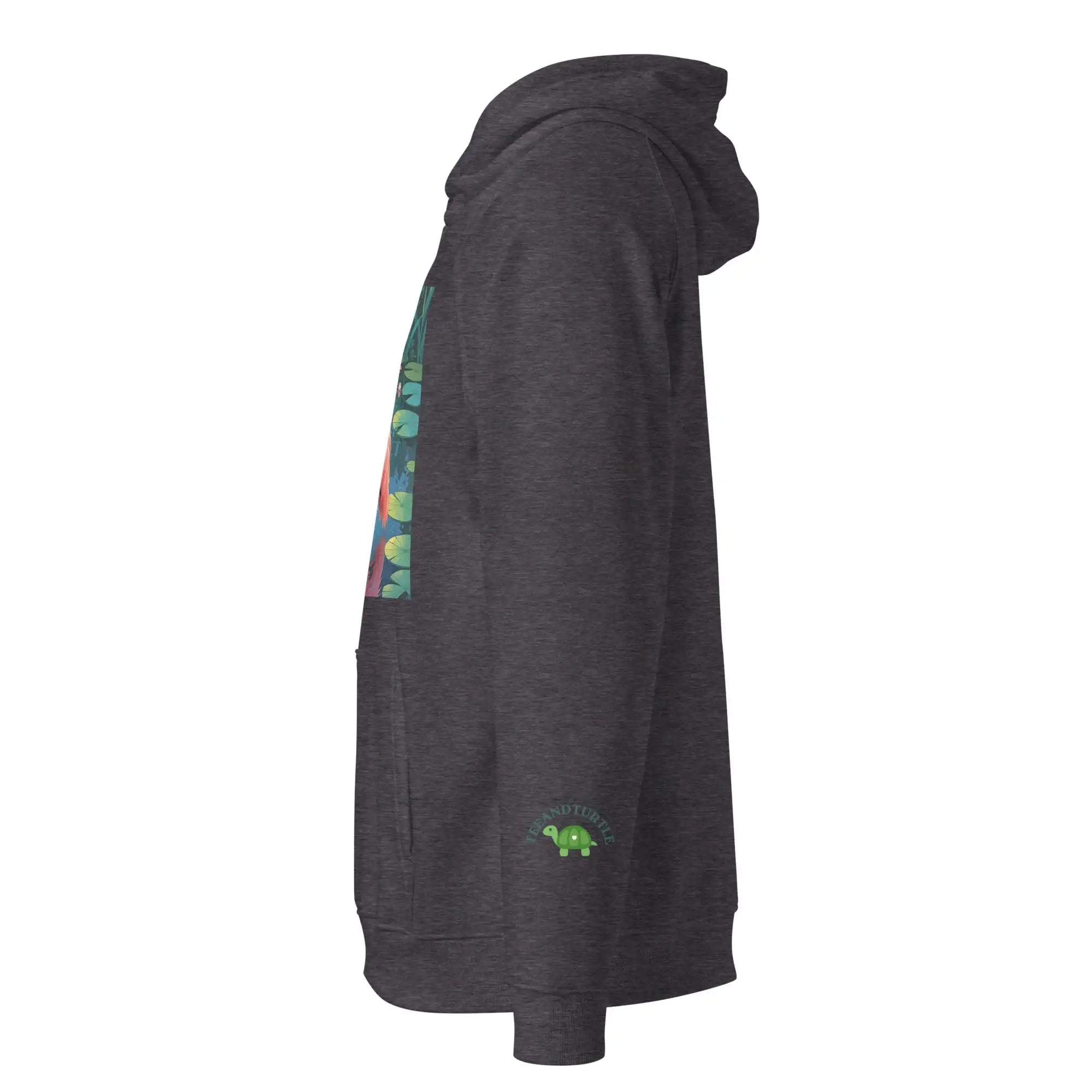 Flamingo Frame | Eco-Friendly | Raglan Hoodie | TeeandTurtle | Sustainable