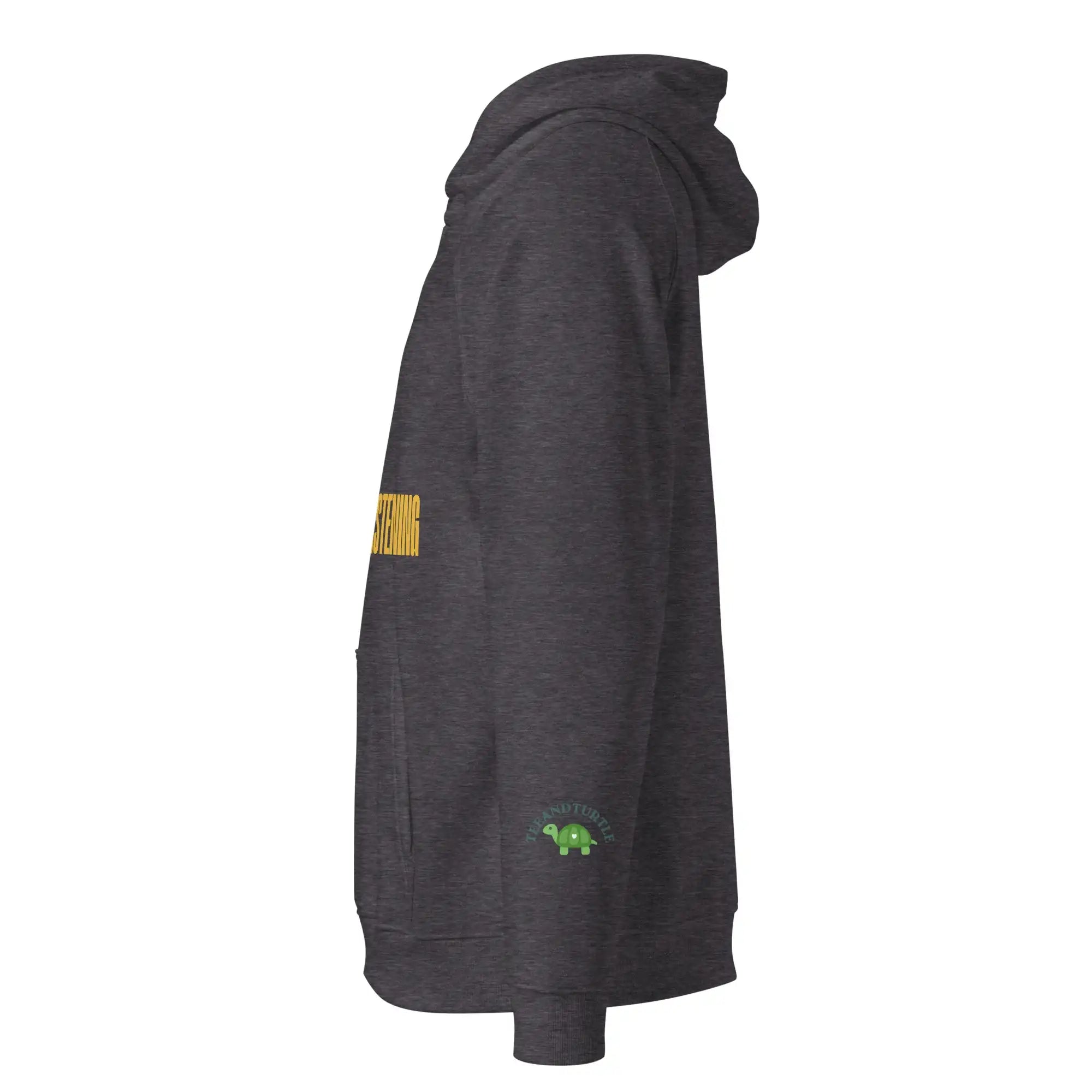 I Am Listening | Eco-Friendly | Raglan Hoodie | TeeandTurtle | Sustainable