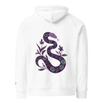 Snake Purple | Eco-Friendly | Embroidered Hoodie | TeeandTurtle | Sustainable