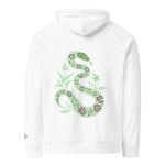 Snake Light Green | Eco-Friendly | Embroidered Hoodie | TeeandTurtle | Sustainable