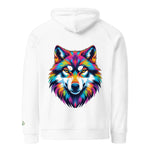 Flare Wolf | Eco-Friendly | Embroidered Hoodie | TeeandTurtle | Sustainable