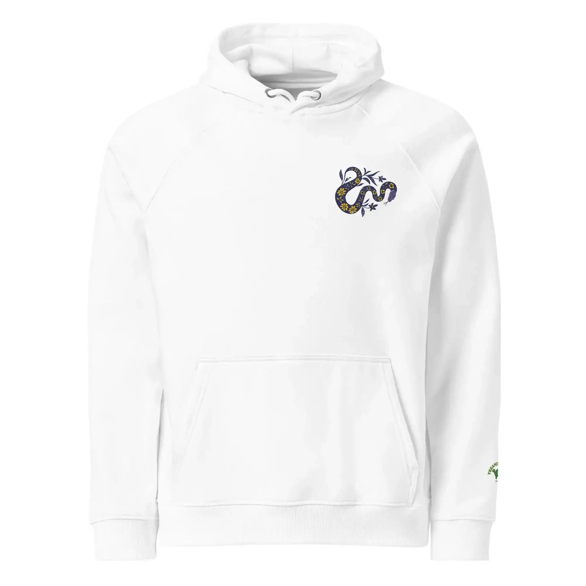 Snake Purple | Eco-Friendly | Embroidered Hoodie | TeeandTurtle | Sustainable