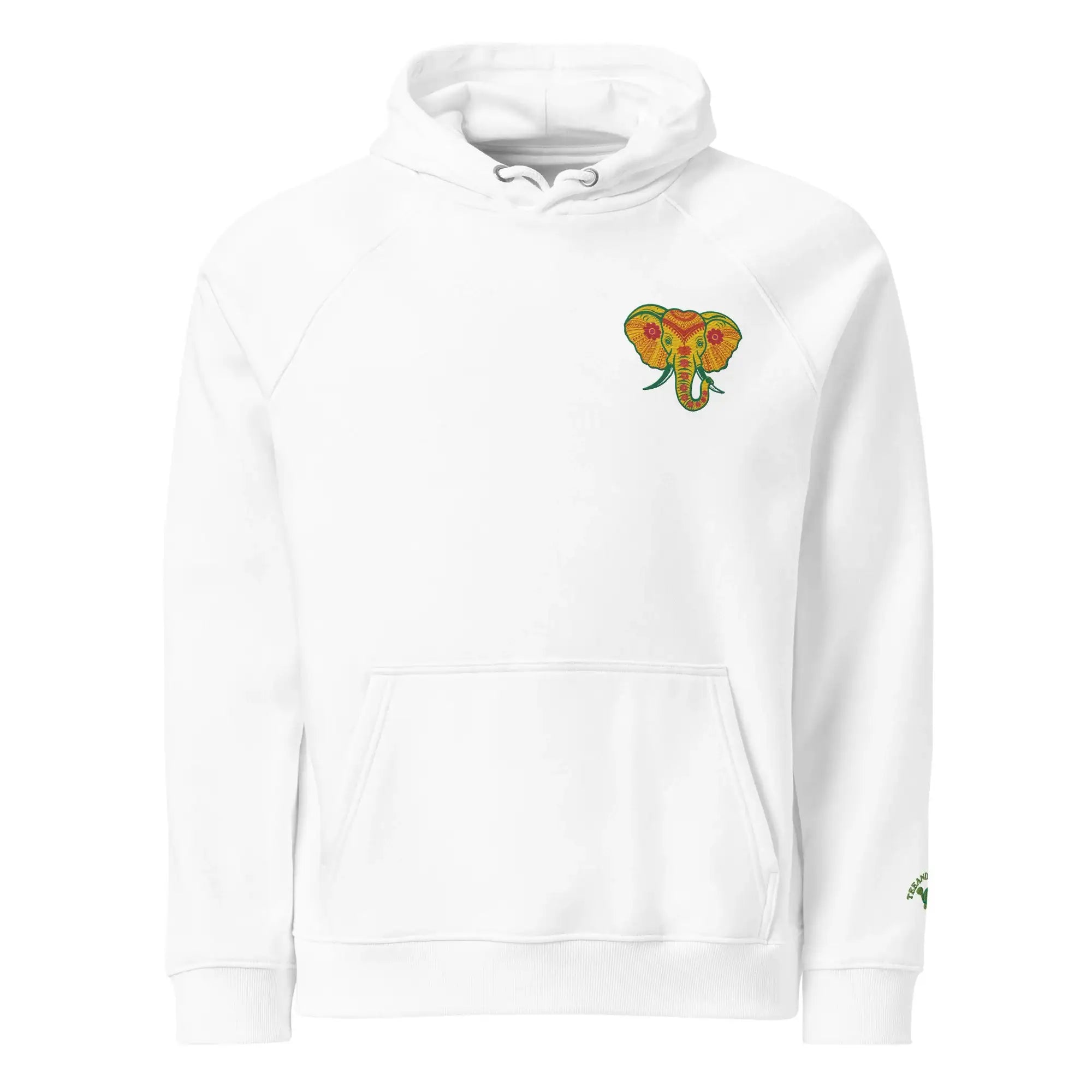 Elephant | Eco-Friendly | Embroidered Hoodie | TeeandTurtle | Sustainable
