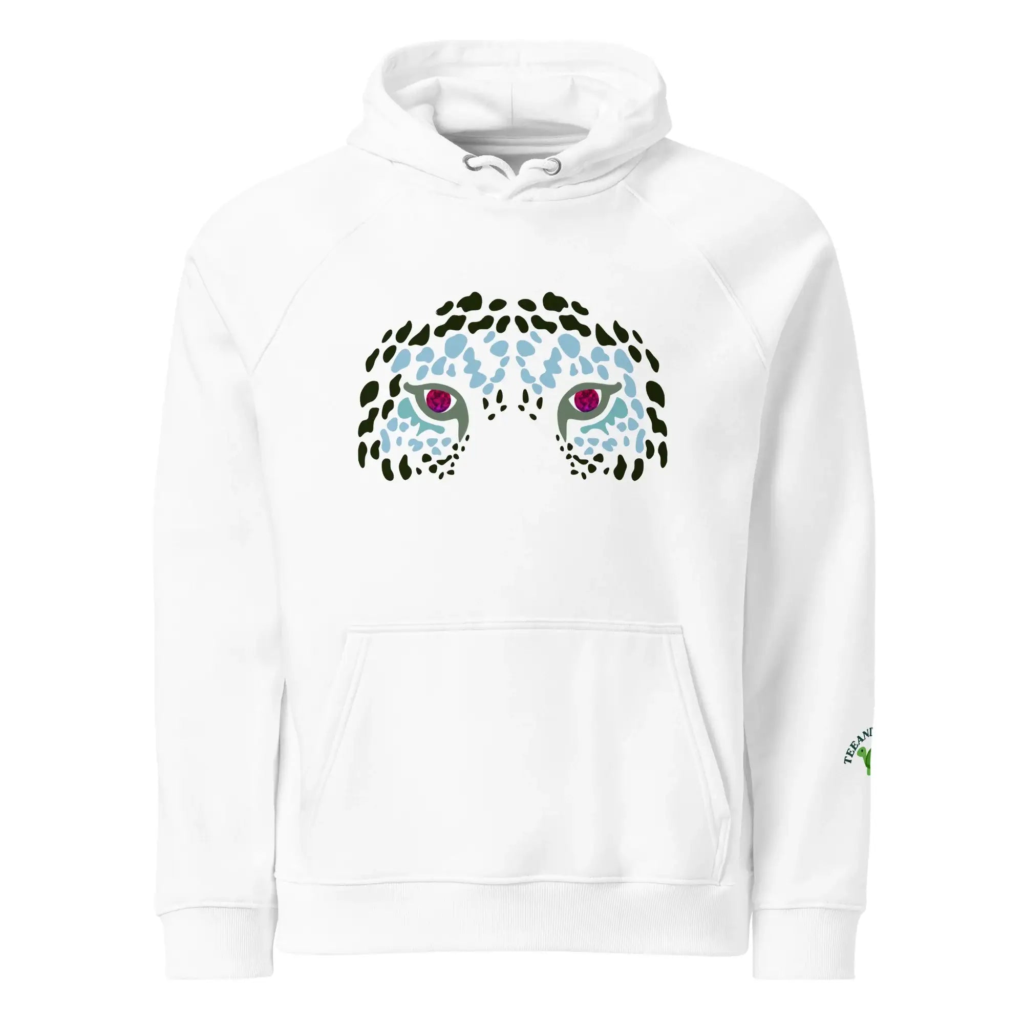Tiger Planet Eye | Eco-Friendly | Raglan Hoodie | TeeandTurtle | Sustainable