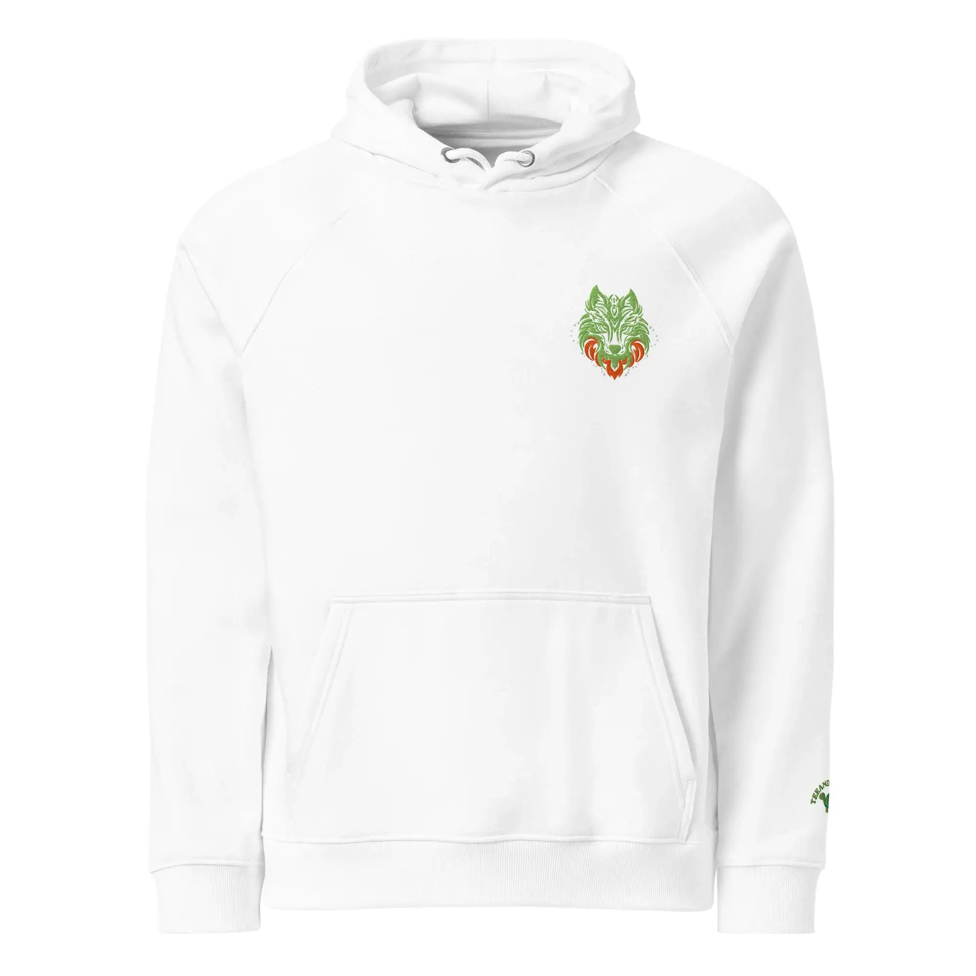 Flare Wolf | Eco-Friendly | Embroidered Hoodie | TeeandTurtle | Sustainable