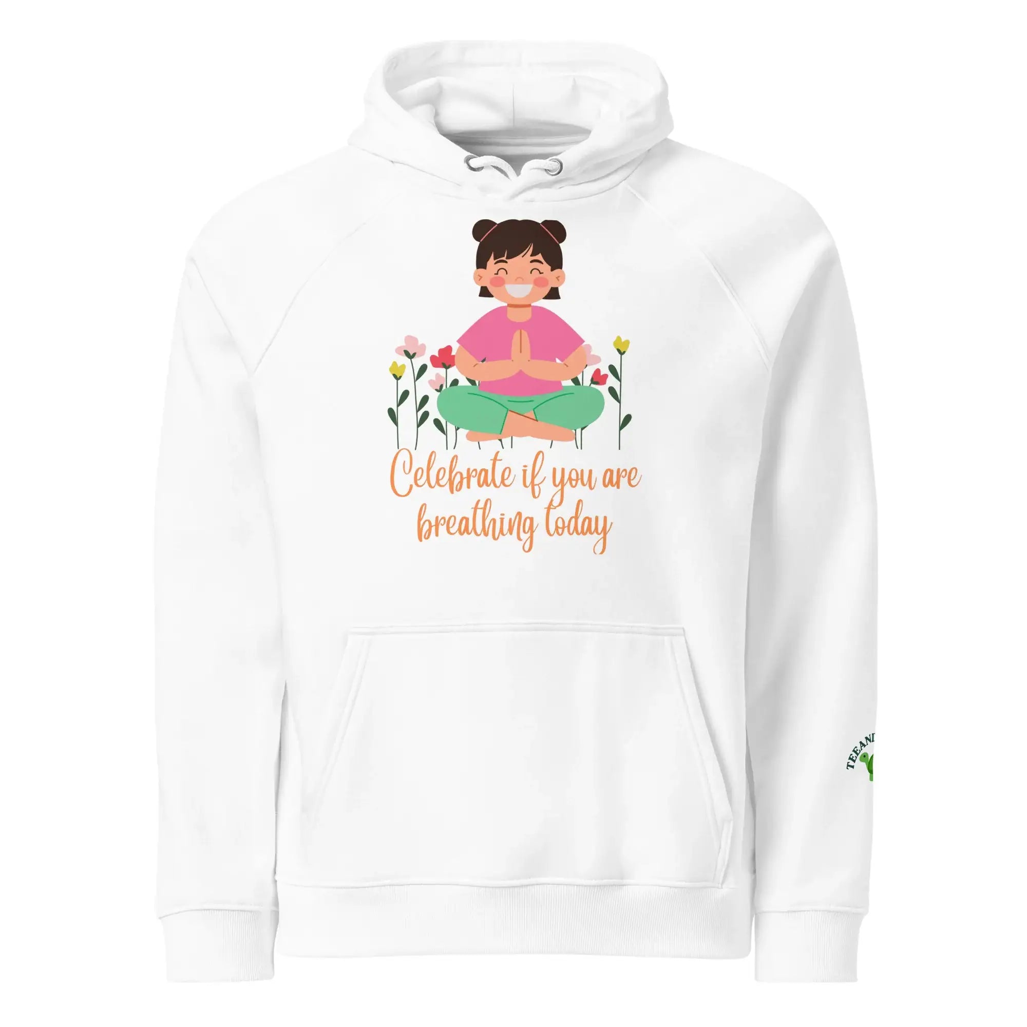 Breathing Today | Eco-Friendly | Raglan Hoodie | TeeandTurtle | Sustainable