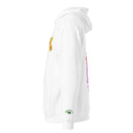 Pink Feather | Eco-Friendly | Embroidered Hoodie | TeeandTurtle | Sustainable