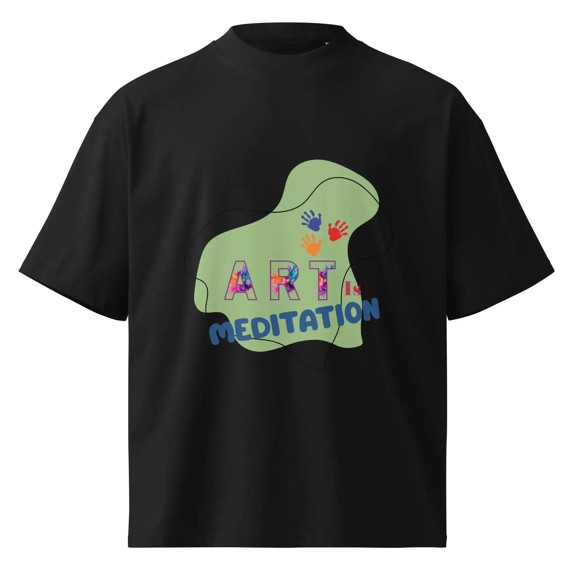 Art Is Meditation | Eco-Friendly | Oversized T-shirt | TeeandTurtle | Sustainable
