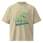 Art Is Meditation | Eco-Friendly | Oversized T-shirt | TeeandTurtle | Sustainable