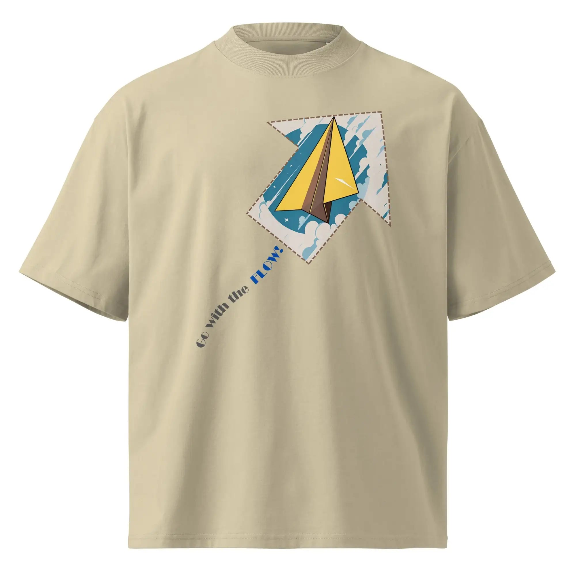 Go With The Flow | Eco-Friendly | Oversized T-shirt | TeeandTurtle | Sustainable