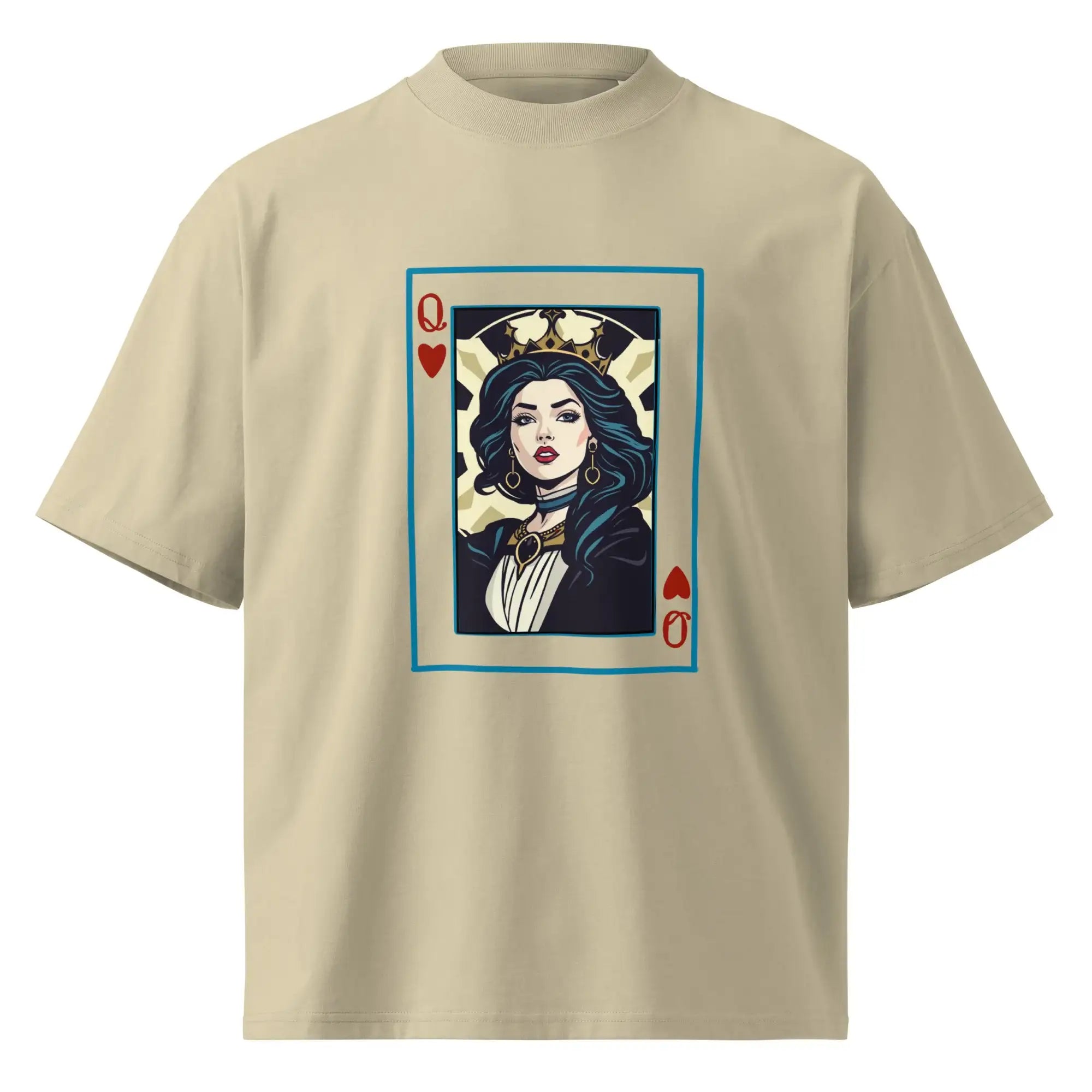 Queen of Cards | Eco-Friendly | Oversized T-shirt | TeeandTurtle | Sustainable