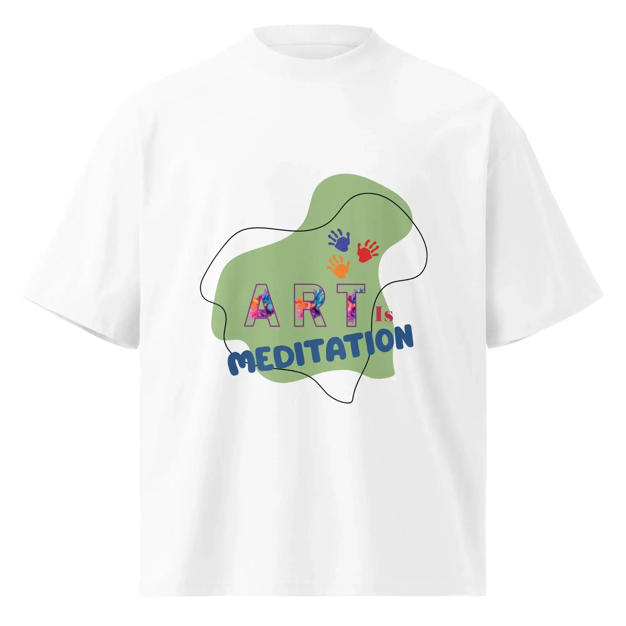 Art Is Meditation | Eco-Friendly | Oversized T-shirt | TeeandTurtle | Sustainable
