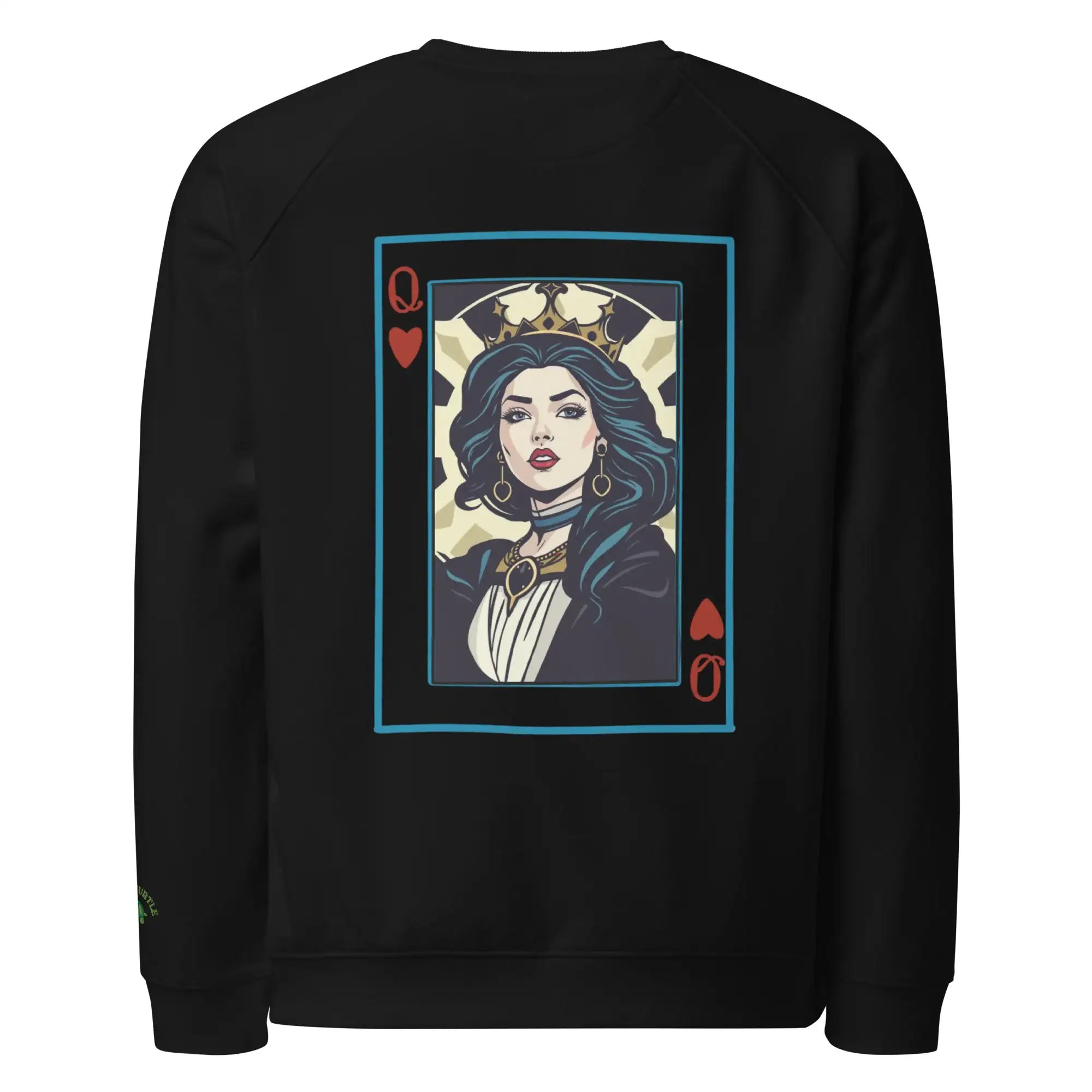 Queen Of Cards | Eco-Friendly | Embroidered Sweatshirt | TeeandTurtle | Sustainable