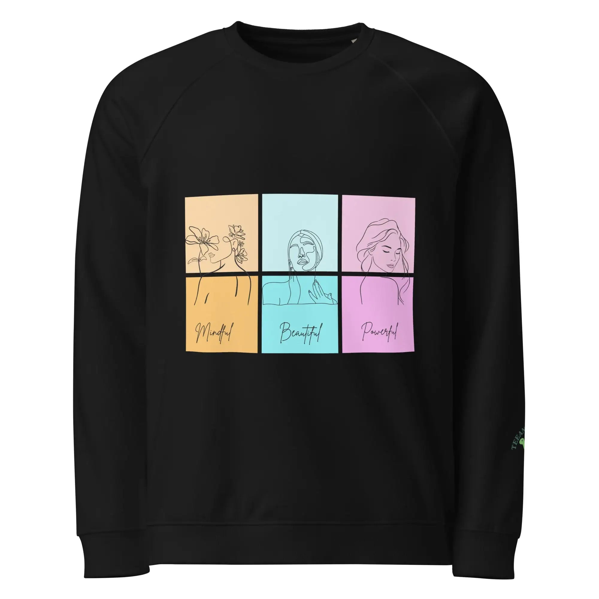 Mindful Beautiful Powerful | Eco-Friendly | Premium Sweatshirt | TeeandTurtle | Sustainable